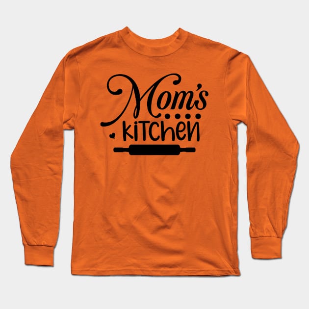 Mom's Kitchen Long Sleeve T-Shirt by Alouna